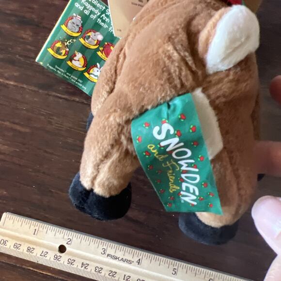 Snowden and Friends Plush Christmas Deer 1998 Raggedy Ann & Andy 7” NOS - Picture 6 of 6
